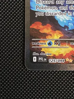 Mega Charizard X EX SIR 125/094 (English) Phantasmal Flames Pokemon TCG NM - Image 4