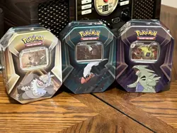 Pokemon TCG Slaking,Tyranitar & Darkrai - Lot Of 3 New Sealed Collectors Tins - Image 1