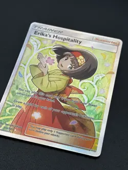 Pokemon Team Up Erika's Hospitality Full Art rare ultra 174/181 NM Pack Fresh - Image 4
