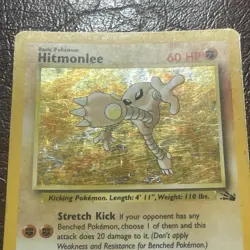 Hitmonlee 7/62 Fossil Holo Unlimited 1999 Pokemon TCG - Image 4