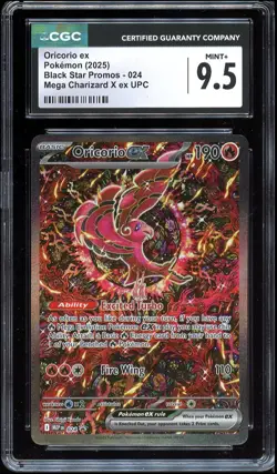 Pokemon Mega Charizard X EX UPC Oricorio EX 024 Promo CGC 9.5 MINT+ - Image 1