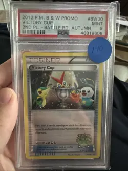Pokemon TCG Victory Cup BW30 2013 Spring 2nd Place Battle Rd PSA 9 MINT POP 20 - Image 1