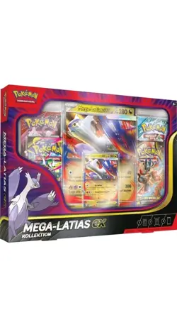 Pokemon Mega-Latias ex Kollektion DE mit Boostern aus Mega-Entwicklung Neu OVP - Image 1