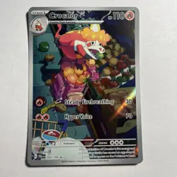 Pokemon Crocalor Scarlet & Violet Paldea Evolved 202/193 Illustration Rare - LP - Image 1