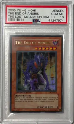 Yu-Gi-Oh! PSA 10 GEM-MT 'The End Of Anubis' TLM-ENSE4 ~LIMITED EDITION~ - Image 1