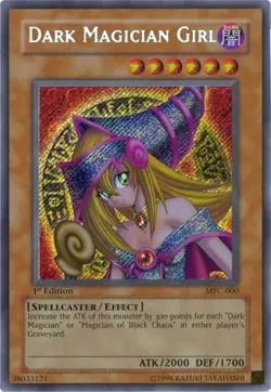 Dark Magician Girl MFC-000 - Secret Rare - Lightly Played Unlimited YuGiOh! TCG - Image 1