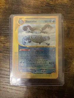 Pokemon TCG Blastoise Expedition Base Set Reverse Holo Holo Rare Card 4/165 - Image 1