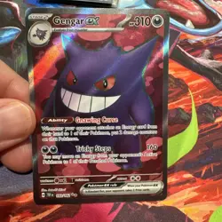 Pokemon TCG Gengar EX Temporal Forces 193/162 Full Art Ultra Rare Card - Image 1