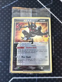 Pokemon TCG Greninja Gold Star SWSH144 Celebrations Black Star Promo Card Sealed - Image 1