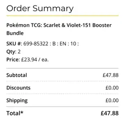 Pokemon TCG 151 Scarlet and Violet Booster Bundle Trading Cards Set X2 820650853210 - Image 2