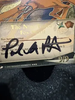 Naruto CCG The Nine-Tailed Fox Spirit Card Super Rare Foil Auto Paul St. Peter - Image 4