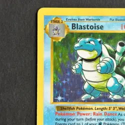 Shadowless Blastoise 2/102 Base Set Holo Rare Pokemon Card - Image 2