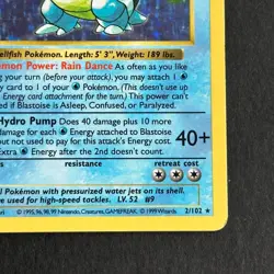 Shadowless Blastoise 2/102 Base Set Holo Rare Pokemon Card - Image 4