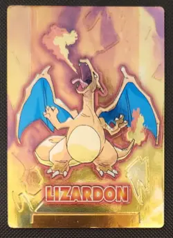 Pokemon Vintage 1999 Japanese Meiji Embossed Foil Promo Card CHARIZARD /LIZARDON - Image 1