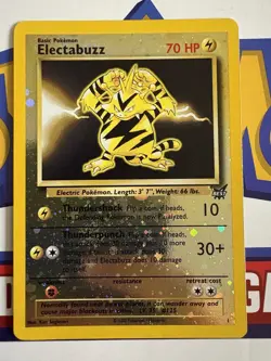 Electabuzz 1 Holo WINNER Stamped Best of Game Promo Pokemon Card SWIRL - Image 1