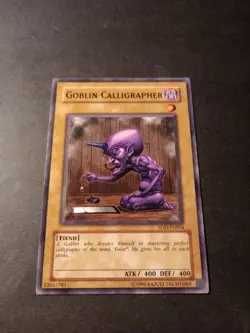 Yu-Gi-Oh! Goblin Calligrapher Common Card SOD-EN004 LP - Image 1