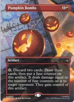 Pumpkin Bombs (Borderless) Rare - SPE 0026 MTG Magic The Gathering - Image 1