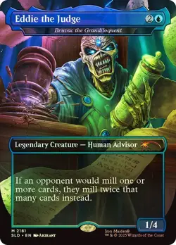 MTG - Eddie the Judge - Foil - Iron Maiden Secret Lair - Magic the Gathering - Image 1