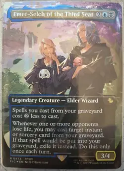 MTG Emet-Selch of the Third Seat - Borderless - Chocobo Track Foil - FIC - M/NM! - Image 1