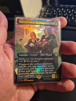 Emet-Selch of the Third Seat (Borderless) (Chocobo Track Foil) Pack Fresh MtG - Image 1