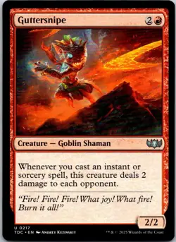 Magic the Gathering Guttersnipe Tarkir: Dragonstorm Commander MTG Free Shipping! - Image 1