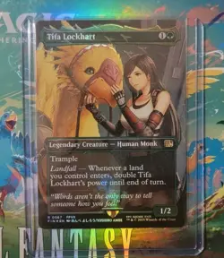 MTG Final Fantasy Tifa Lockhart Borderless Chocobo Track Foil #0567 FIN NM - Image 2
