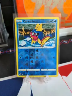 Carvanha 011/073 Reverse Holo Common SWSH Champion's Path Pokemon Card - Image 1