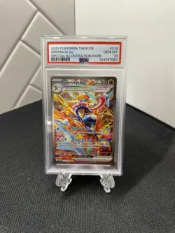 Pokemon Greninja ex 214/167 Twilight Masquerade SIR 214 GEM MINT PSA 10 - Image 1