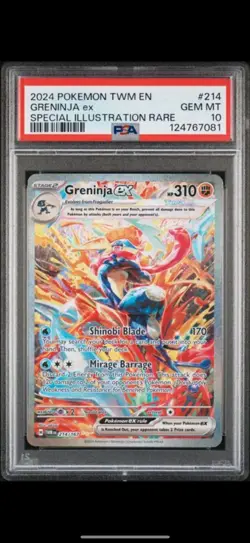 Pokemon Greninja ex 214/167 Twilight Masquerade SIR 214 GEM MINT PSA 10 - Image 3