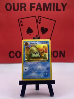 Omanyte 52/62 Fossil WOTC 1st Edition Pokemon TCG Regular Common 1999 MP - Image 1