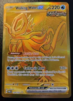 Walking Wake EX 178/131 Gold Hyper Rare Prismatic Evolutions Pokemon TCG - Image 1