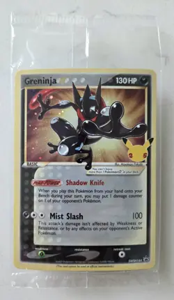 Greninja Gold Star SEALED Celebrations 144 Black Promo SWSH144 Pokemon - Image 1