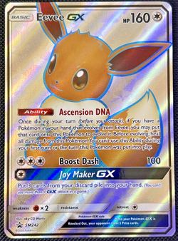 POKEMON - Eevee GX SM242 Black Star Promo - Holo NM - Image 1