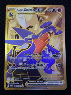 Pokemon Cynthia's Garchomp EX 241/182 Sv10: Destined Rivals Hyper Rare Card Mint - Image 1