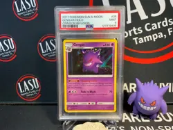 2017 Pokemon Sun & Moon Gengar #38 Holo Crimson Invasion PSA 9 - Image 1