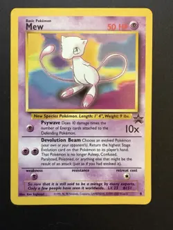Mew 1999 Pokemon Black Star Movie Promo Stamped #8 - Near Mint - Image 1