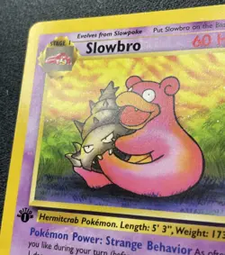 Pokemon Slowbro 43/62 Fossil 1st Edition LP / DMG - Image 2