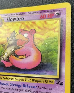 Pokemon Slowbro 43/62 Fossil 1st Edition LP / DMG - Image 3