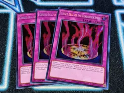 Cursed Seal of the Forbidden Spell x3 - RA03 - Secret Rare (SCR) - Yugioh 🔥 - Image 1