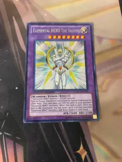 YUGIOH - ELEMENTAL HERO THE SHINING - PRC1 - LIMITED EDITION - NM - SECRET RARE - Image 1
