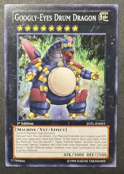 Googly-Eyes Drum Dragon JOTL-EN051 *1st Edition* Yugioh TCG - Image 1