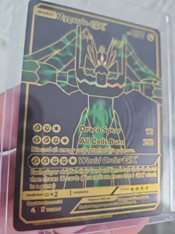 Zygarde GX Black Foil Fan Art Textured Collector Pokemon Card - Image 4