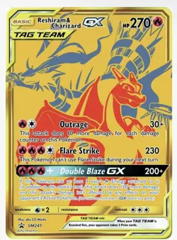 Reshiram & Charizard GX - SM247 - SM Promos (SMP) Pokemon Card NM - Image 1