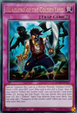 MGED-EN127 HUAQUERO OF THE GOLDEN LAND RARE 1ST EDITION YuGiOh CARD - Image 1