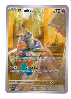 Pokemon Card Mimikyu Promo SVP 075 Paldean Fates Illustration Rare Near Mint - Image 1
