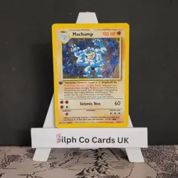 Machamp 8/102 Base Set Holo Rare Pokemon Card WOTC - Image 1