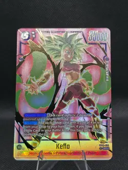 Kefla FB08-034 Alternate Art Saiyan's Pride Dragon Ball English Card Fusion Worl - Image 2