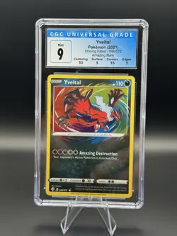 Yveltal CGC Graded 9 (2021) Shining Fates 046/072 Amazing Rare Pokemon Card - Image 1