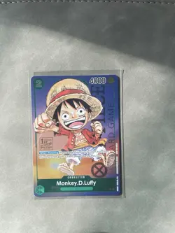 Monkey D Luffy P-037 1st Anniversary Tournament STAMP Promo One Piece Card - Image 1