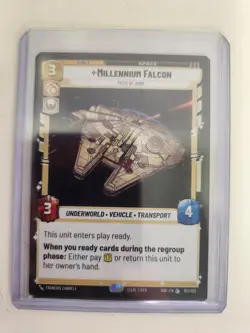 Star Wars Unlimited Millennium Falcon Piece of Junk Legendary SWU SOR #193 Card - Image 1